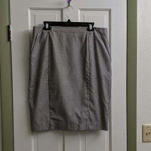 Grey Pencil Skirt